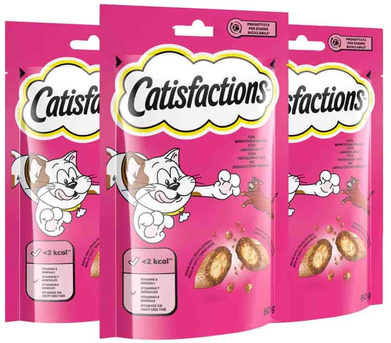 Kattensnack Rund - 3 x 60 gr - Voordeelverpakking by Catisfactions – product photo