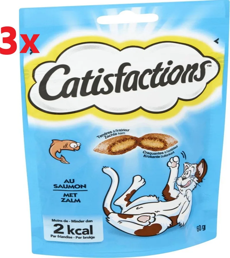 Kattensnack Zalm - 3x60g by Catisfactions – product photo