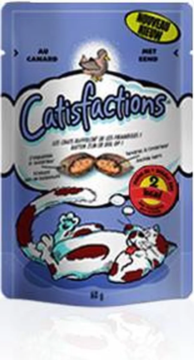 Kattensnacks 6 x 60 gr | Mars Catisfactions Eend de Catisfactions – photo produit