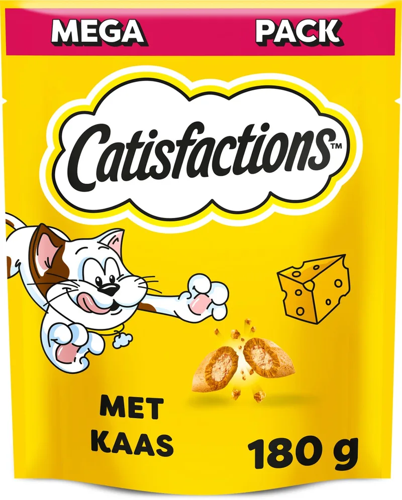 Kattensnoepjes - Maxi Pack - Kattensnack - Kaas 180 g by Catisfactions – product photo