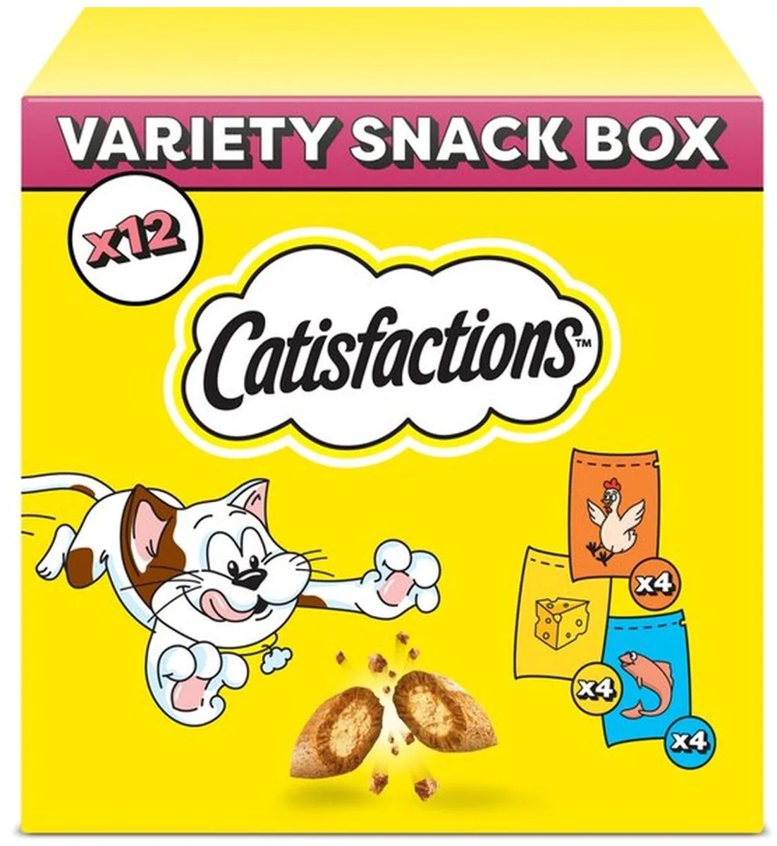 Megabox (Kip, Kaas en Zalm) - 12x60gr - Voordeelpakket by Catisfactions – product photo