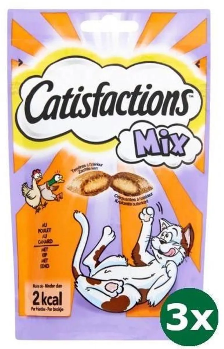 mix kip/eend 3x 60 gr by Catisfactions – product photo