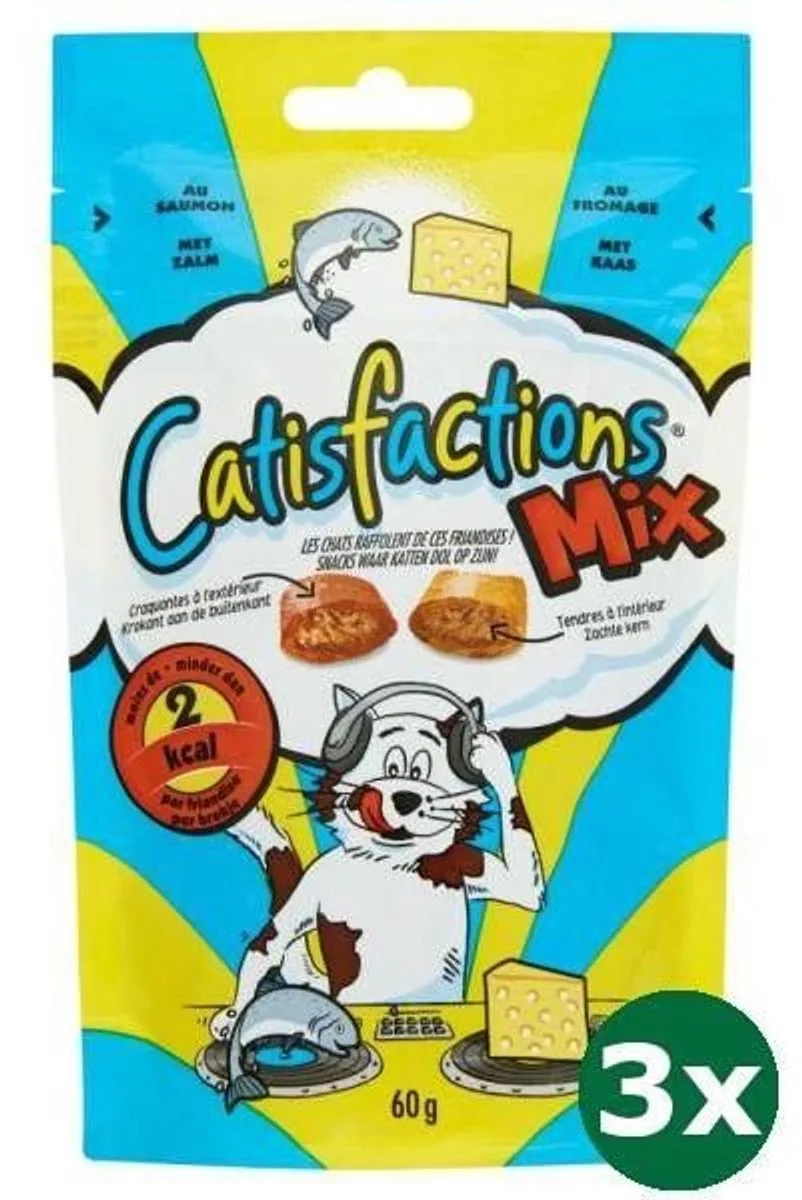 mix zalm/kaas 3x 60 gr by Catisfactions – product photo