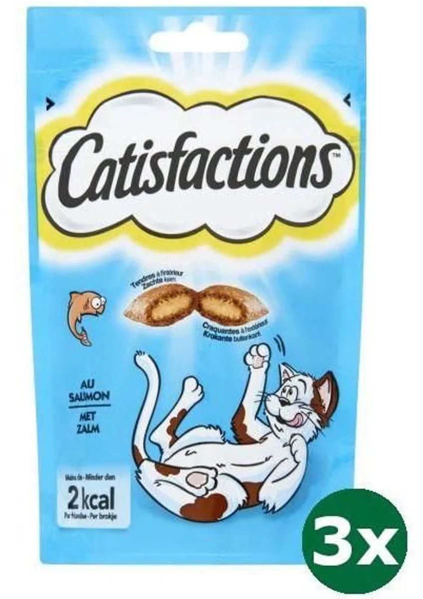 zalm 3x 60 gr van Catisfactions – productfoto