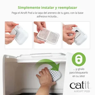 Coussinet Et Support Réducteur D´odeurs Airsift Pod de Catit – photo produit 2 sur 4