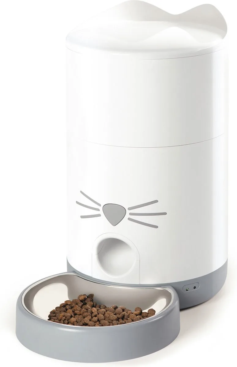 Automatische Voerbak - Voerautomaat - Katten en Honden - 19x19x34 cm de Catit en Blanc – photo produit 1 sur 6