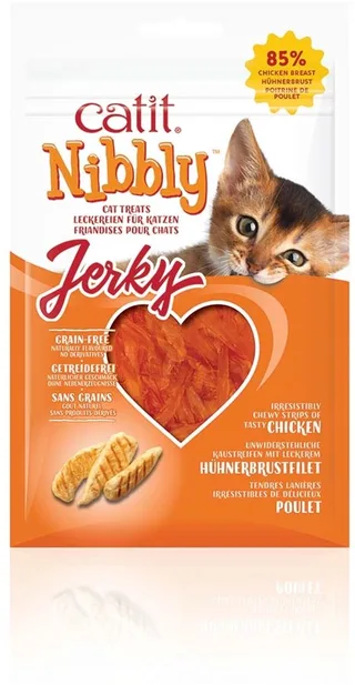 CA Nibbly Jerky zachte kattensnacks Kip by Catit – product photo 1 of 3