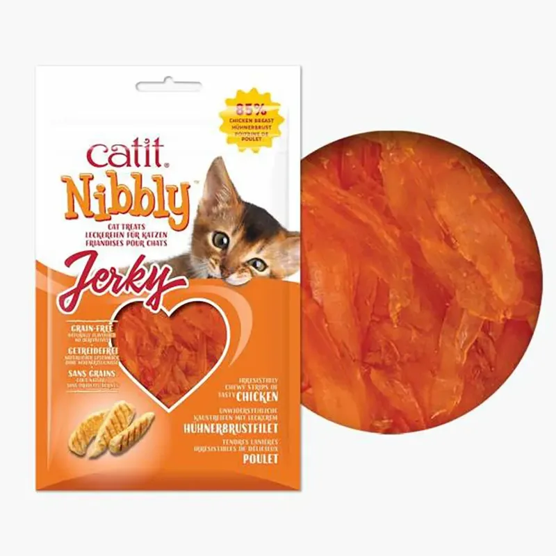 CA Nibbly Jerky zachte kattensnacks Kip by Catit – product photo 3 of 3