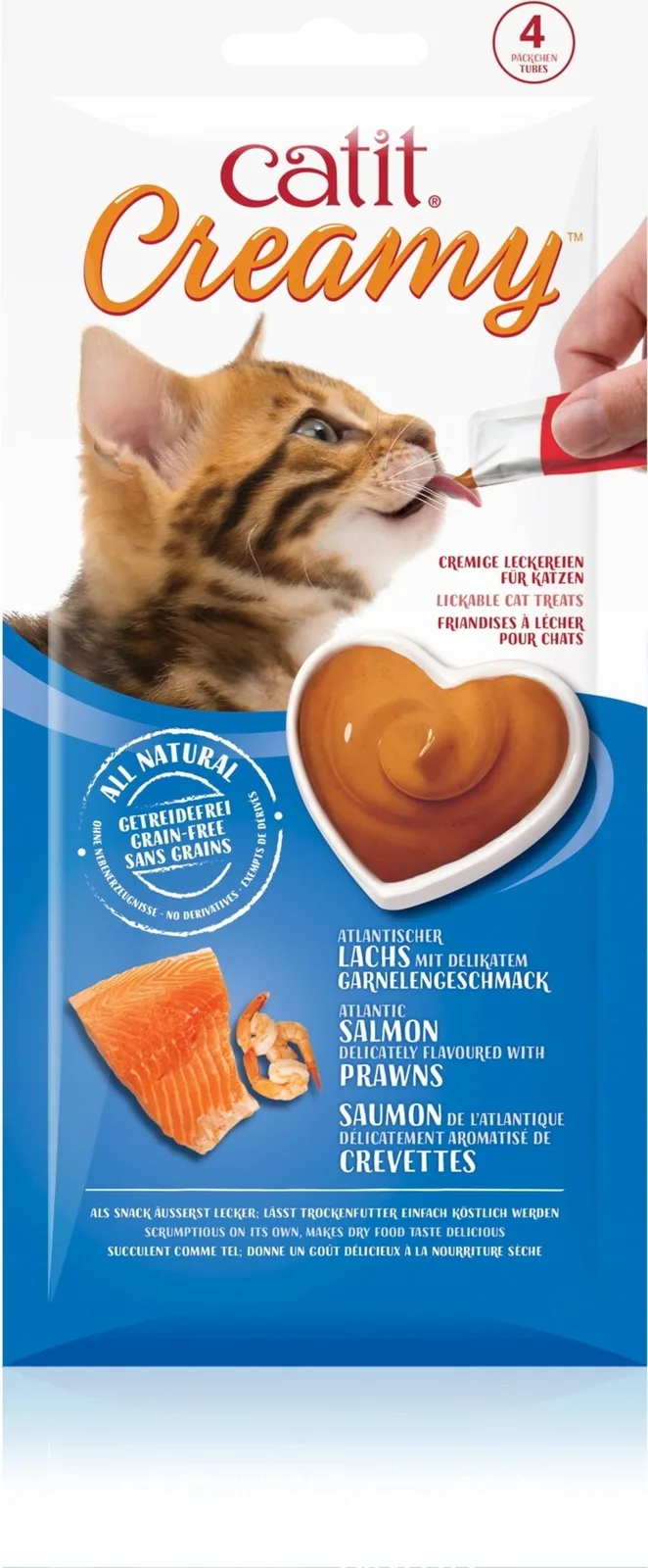 Creamy Lachs & Garnelen - 4er Pack van Catit – productfoto