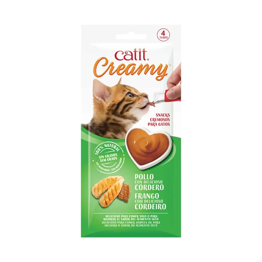 Creamy met kip en lam 4x10 gr van Catit – productfoto