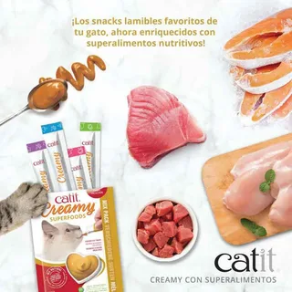 Creamy Superfood Multipack Nat Kattenvoer 8x10g by Catit – product photo 2 of 5