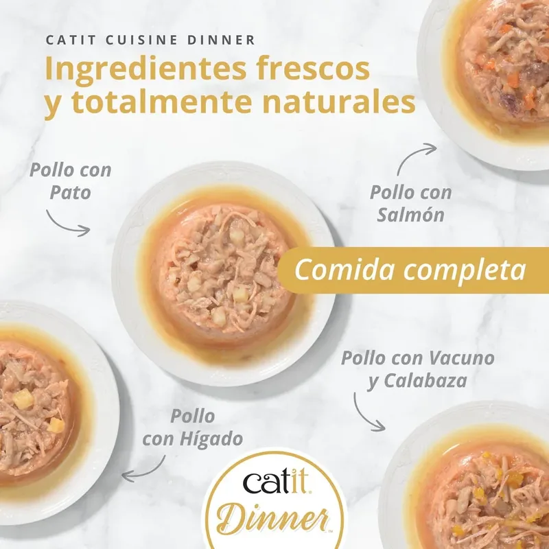 Cuisine Dinner Multipack Kip Kattenvoer 12x75g von Catit – Produktfoto 4 von 6