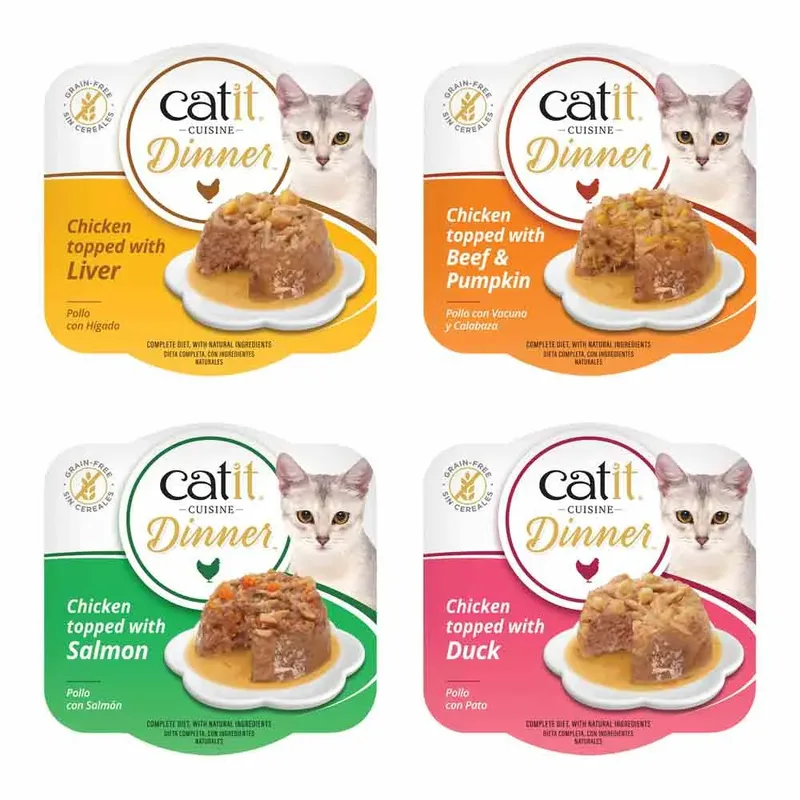 Cuisine Dinner Multipack Kip Kattenvoer 12x75g von Catit – Produktfoto 1 von 6