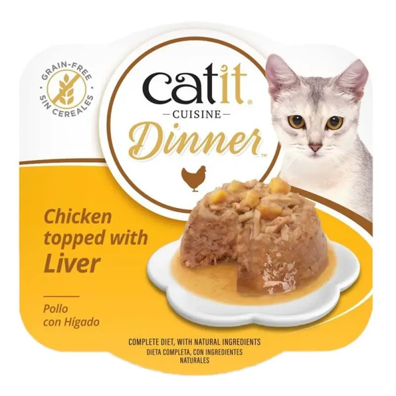 Cuisine Dinner Natvoer Voor Katten Met Kip En Lever 75g by Catit – product photo