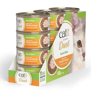 Cuisine Duet Ente Mit Huhn Nassfutter Für Katzen 75g von Catit – Produktfoto 2 von 2