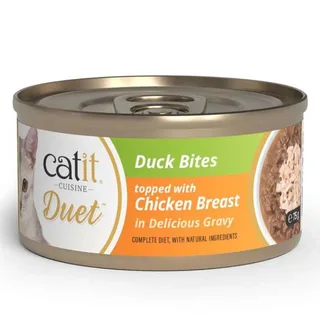 Cuisine Duet Ente Mit Huhn Nassfutter Für Katzen 75g von Catit – Produktfoto 1 von 2