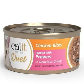 Cuisine Duet Huhn Mit Garnelen Nassfutter Für Katzen 75g von Catit – Produktfoto 1 von 2