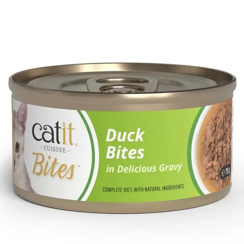 Cuisine Bouchées De Canard Nourriture Humide Pour Chats 75g de Catit – photo produit 1 sur 3