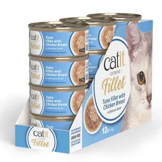 Cuisine Filet De Thon Au Poulet Nourriture Humide Pour Chat 75g de Catit – photo produit 2 sur 2