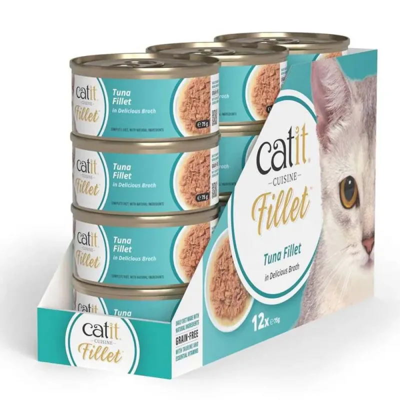 Cuisine Thunfischfilet In Brühe Nassfutter Für Katzen 75g von Catit – Produktfoto 2 von 2