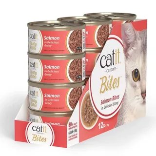 Cuisine Lachshäppchen Nassfutter Für Katzen 75g von Catit – Produktfoto 3 von 3