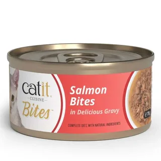 Cuisine Lachshäppchen Nassfutter Für Katzen 75g von Catit – Produktfoto 1 von 3