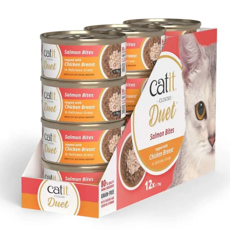 Culinair Duo Zalm Met Kip Natvoer Voor Katten 75g by Catit – product photo 2 of 2