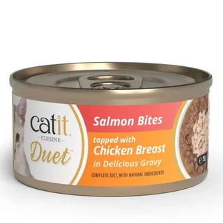 Culinair Duo Zalm Met Kip Natvoer Voor Katten 75g by Catit – product photo 1 of 2