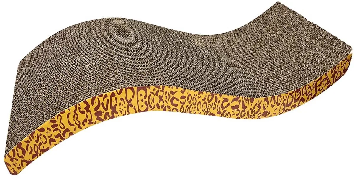Hagen Catit Sofa Panter Wave Krablounge met Catnip - 56 cm de Catit en Jaune – photo produit
