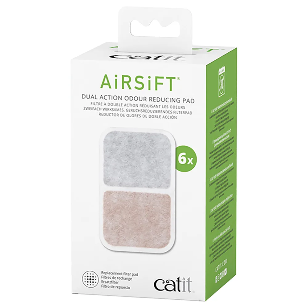 Jumbo Kattenbak - Set van 6 Catit Airsift vervangingsfilters van Catit – productfoto
