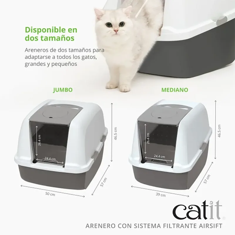 Kattenbak Large - 55 x 40 x 45 cm de Catit en Gris – photo produit 5 sur 5