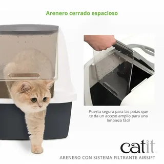 Kattenbak Large - 55 x 40 x 45 cm de Catit en Gris – photo produit 2 sur 5