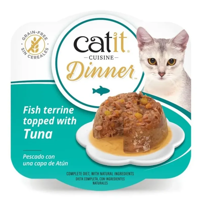 Kattenvoer Vis Diner Multipack 12x75g van Catit – productfoto 5 van 6