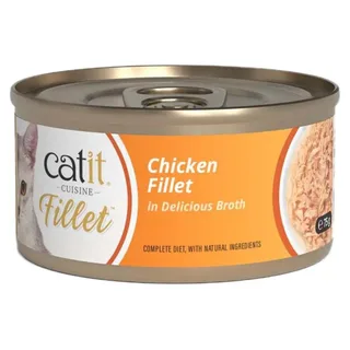 Kipfilet In Bouillon Natvoer Voor Katten 75g de Catit – photo produit 1 sur 2