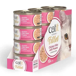 Kipfilet Met Garnalen In Bouillon Natvoer Voor Katten 75g by Catit – product photo 2 of 2