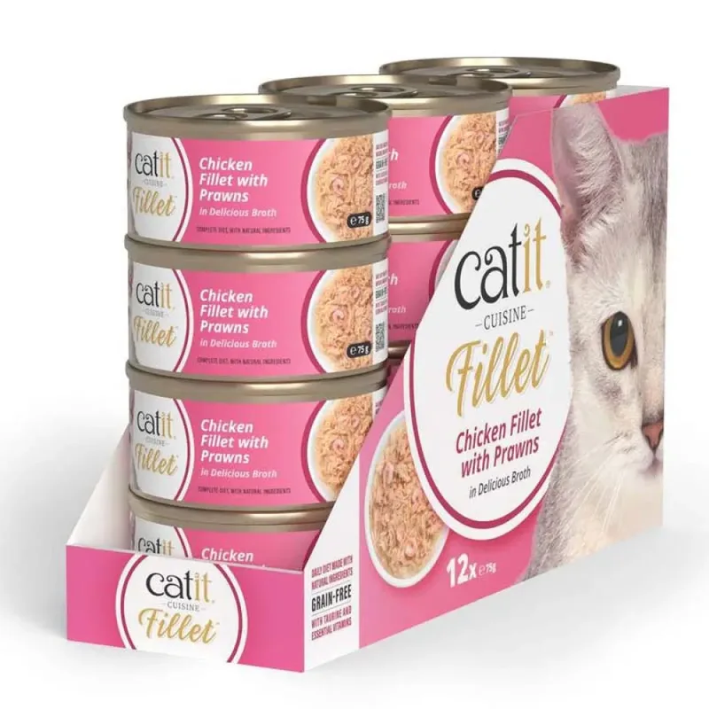 Kipfilet Met Garnalen In Bouillon Natvoer Voor Katten 75g by Catit – product photo 2 of 2