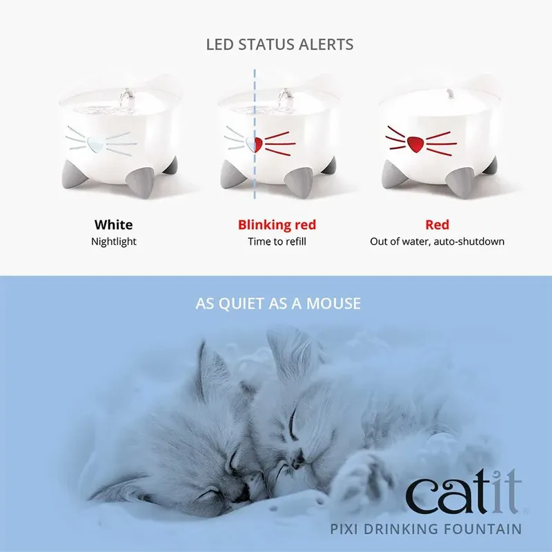 Pixi Drinkfontein Katten - 2 L - Waterfontein från Catit i Vit – produktbild 5 av 5