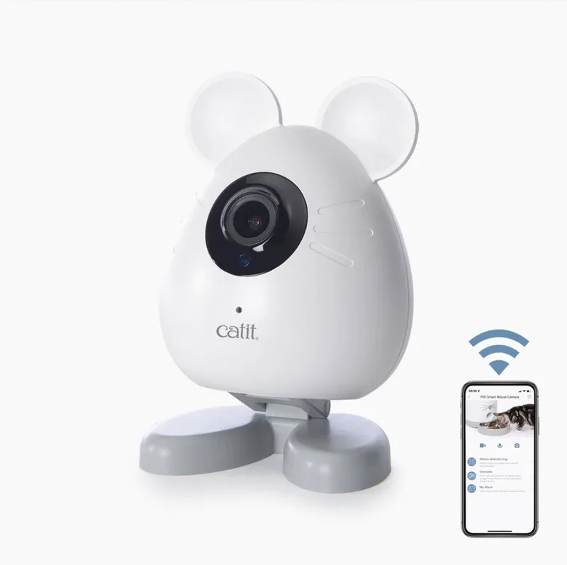 Pixi Smart Mouse Camera - Kattenspeelgoed fra Catit i Hvid – produktbillede