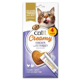 Romige Kip En Kalkoen Kattensnack 4x10g by Catit – product photo 1 of 2