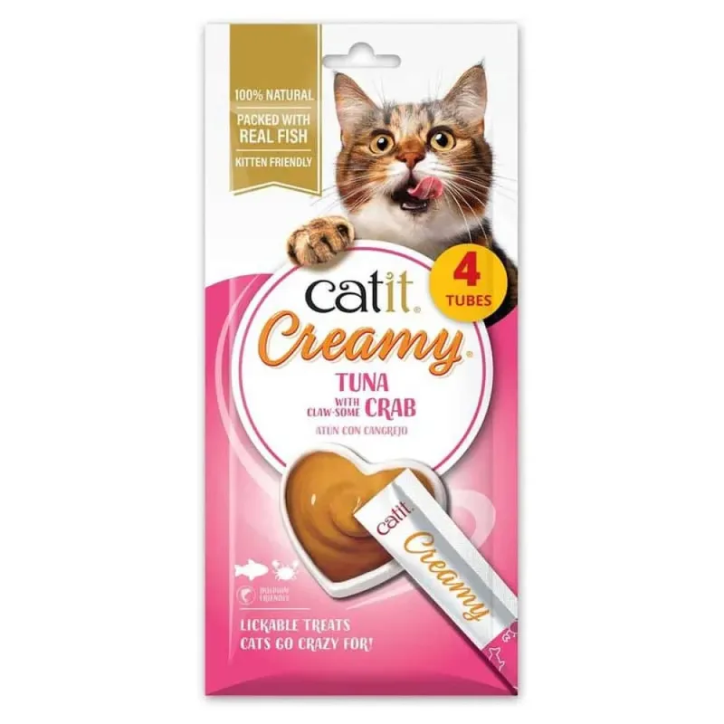 Cremiger Thunfisch-und Krabben-katzen-snack 4x10g von Catit – Produktfoto 1 von 2