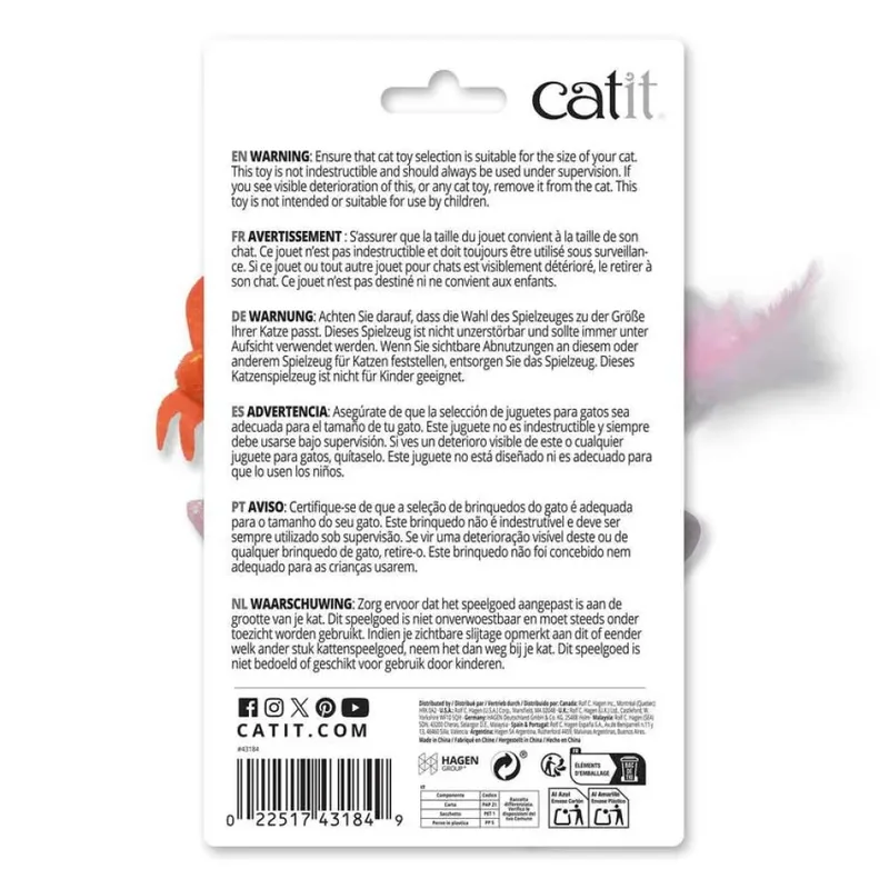 Sea Animal Katten Speelgoed 6 Stukken fra Catit – produktbillede 3 af 3