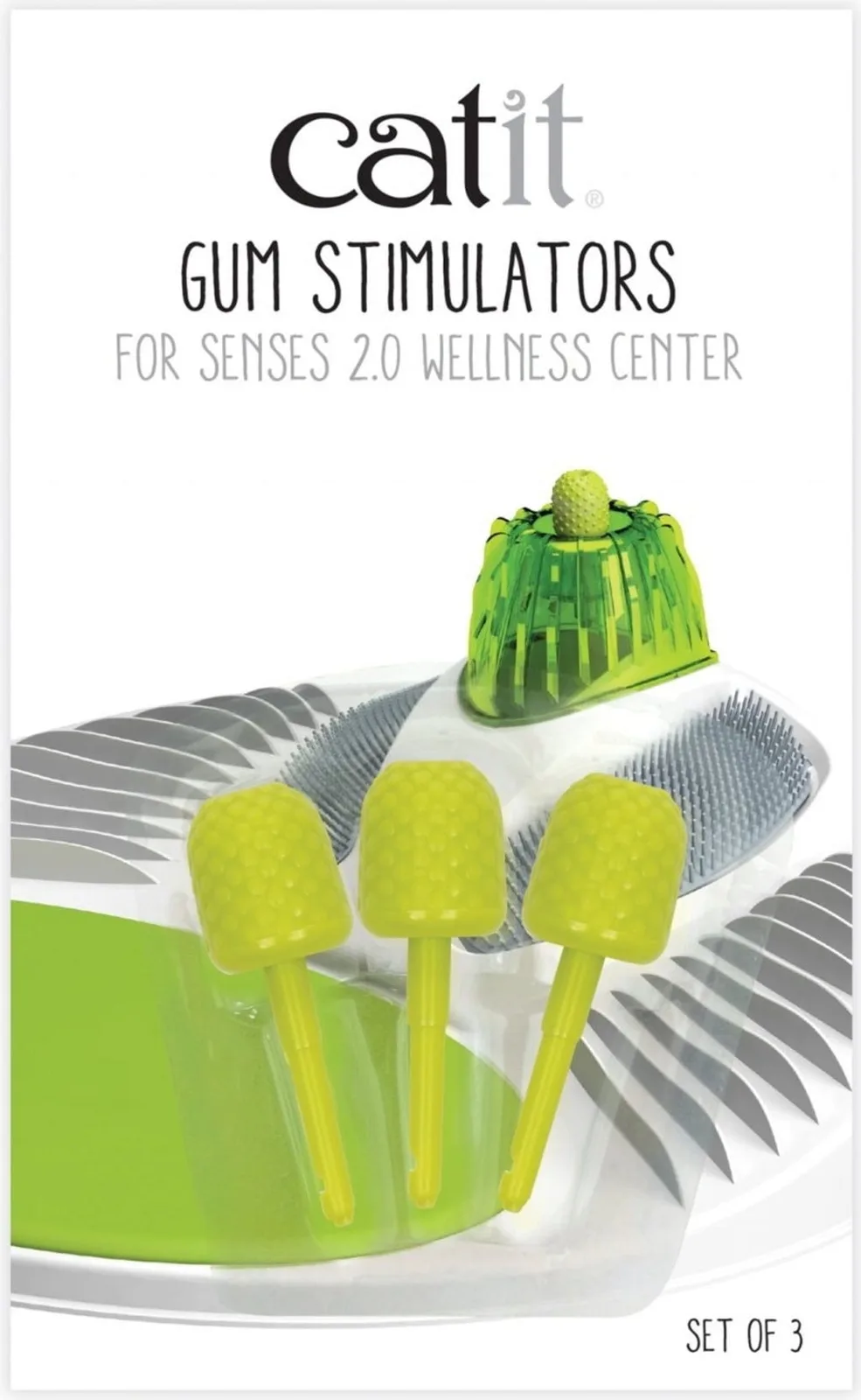 Stimulateurs De Gencives Senses 2.0 3 Unités de Catit – photo produit