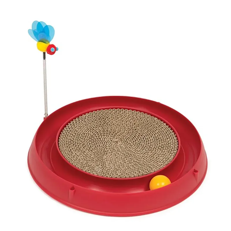 Jouez Avec Le Jouet De Balle De Circuit Avec Un Griffoir de Catit – photo produit
