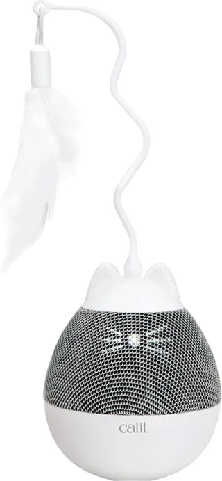 Speelgoed Voor Dieren - Kat - Ca Pixi Spinner 9x9x23cm Wit/grijs - 1st by Catit in White, Silver – product photo 1 of 6