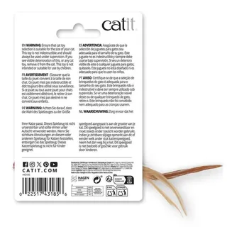 Straw Woven Fish & Plush Ball Katten Speelgoed by Catit – product photo 3 of 3
