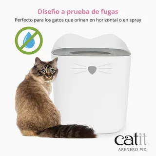 Top Entry Kattenbak – moderne bovenlader kattenbak met anti-tracking deksel en naadloos ontwerp – 52×41×47,5 cm de Catit – photo produit 6 sur 6