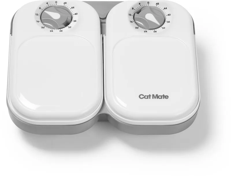 Futterautomat mit Timer für zwei Mahlzeiten (C200) von Catmate in 2 maaltijden – Produktfoto