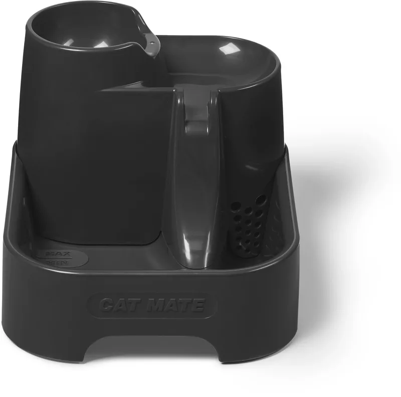 Drinkfontein 335E-G - met 3 Niveaus - voor Katten en Kleine Honden - 2 liter de Catmate en Gris – photo produit