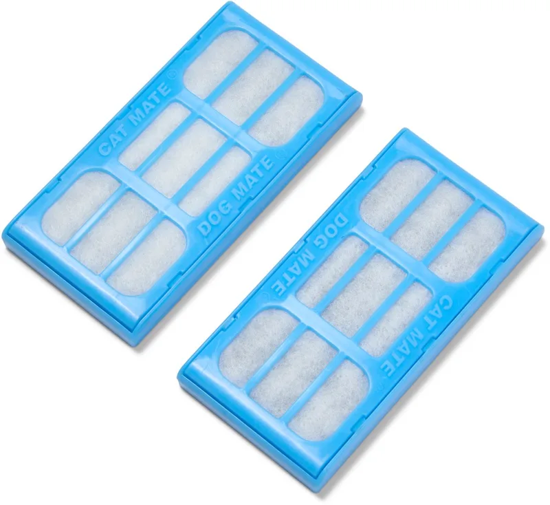 Drinkfontein Filters - Vervangende Filterpatronen Cat Mate en Dog Mate Huisdierfontein 2 Stuks 339 de Catmate en Bleu – photo produit