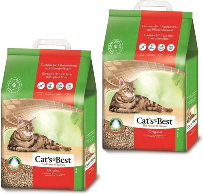 2x Cat's Best Kattenbakvulling - 20L en catessy snack by Cat's Best – product photo